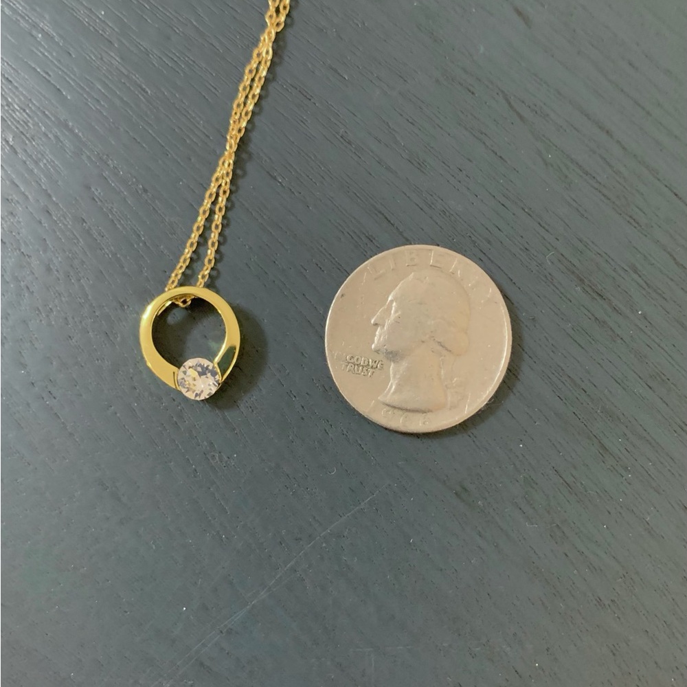 Cate & Chloe 18K Gold Plated Chrystal Pendant - Picture 8 of 9